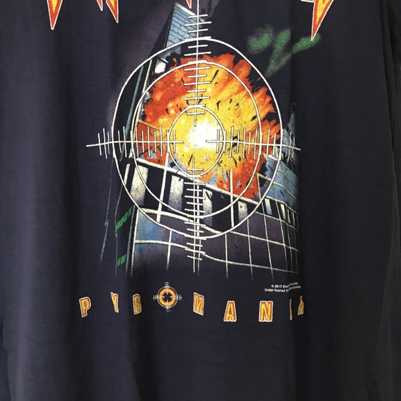 Def Leppard Pyromania Graphic Band Tee Shirt L - Picture 3 of 5